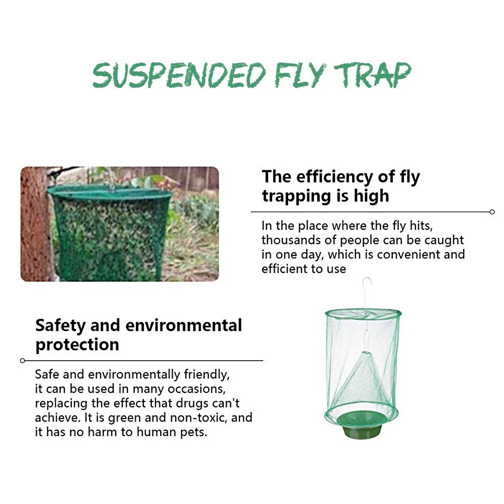 Fly Trap Flay Catchers Effective Fly Traps Fly Red Drosophila Fly Trap for Garden Ranch Orchard