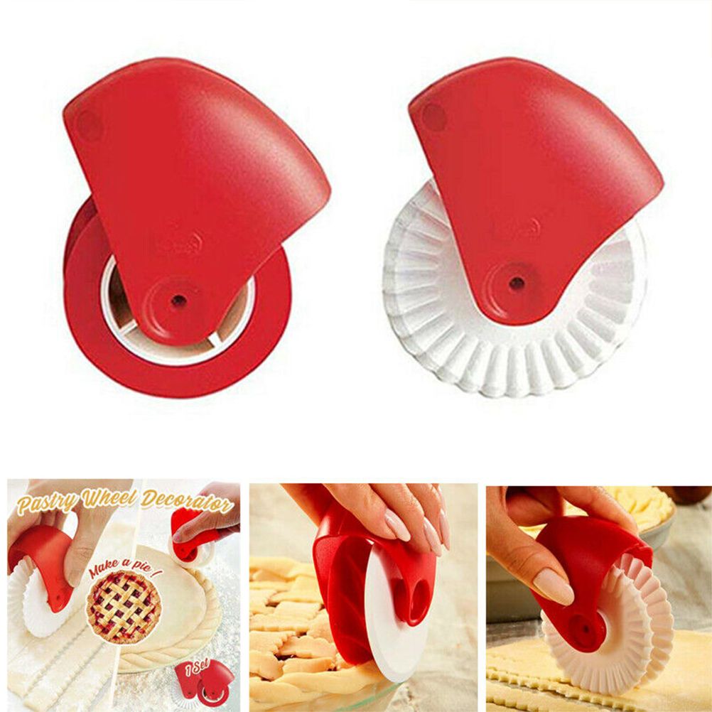 Pastry Wheel Cake Decorator Cutter Kitchen Pizza Pastry Pie Lattice Decorative Cutter Tool