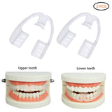 2PCS Anti Molar Braces Adjustable Anti Grinding Braces Teeth Night Protector - Front View