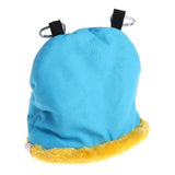 Warm Bird Nest Round Soft Bird Nest Small Bird Plush Cage Winter Hanging Hammock - Rear View