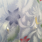 Christmas Lace Curtains LED Light Santa Claus Half Blackout Curtains Living Room Bedroom Home Decor - Rear View