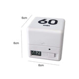 Cube Timer Kitchen Timer Preset Timer for 15/20/30/60 Minute - Front View