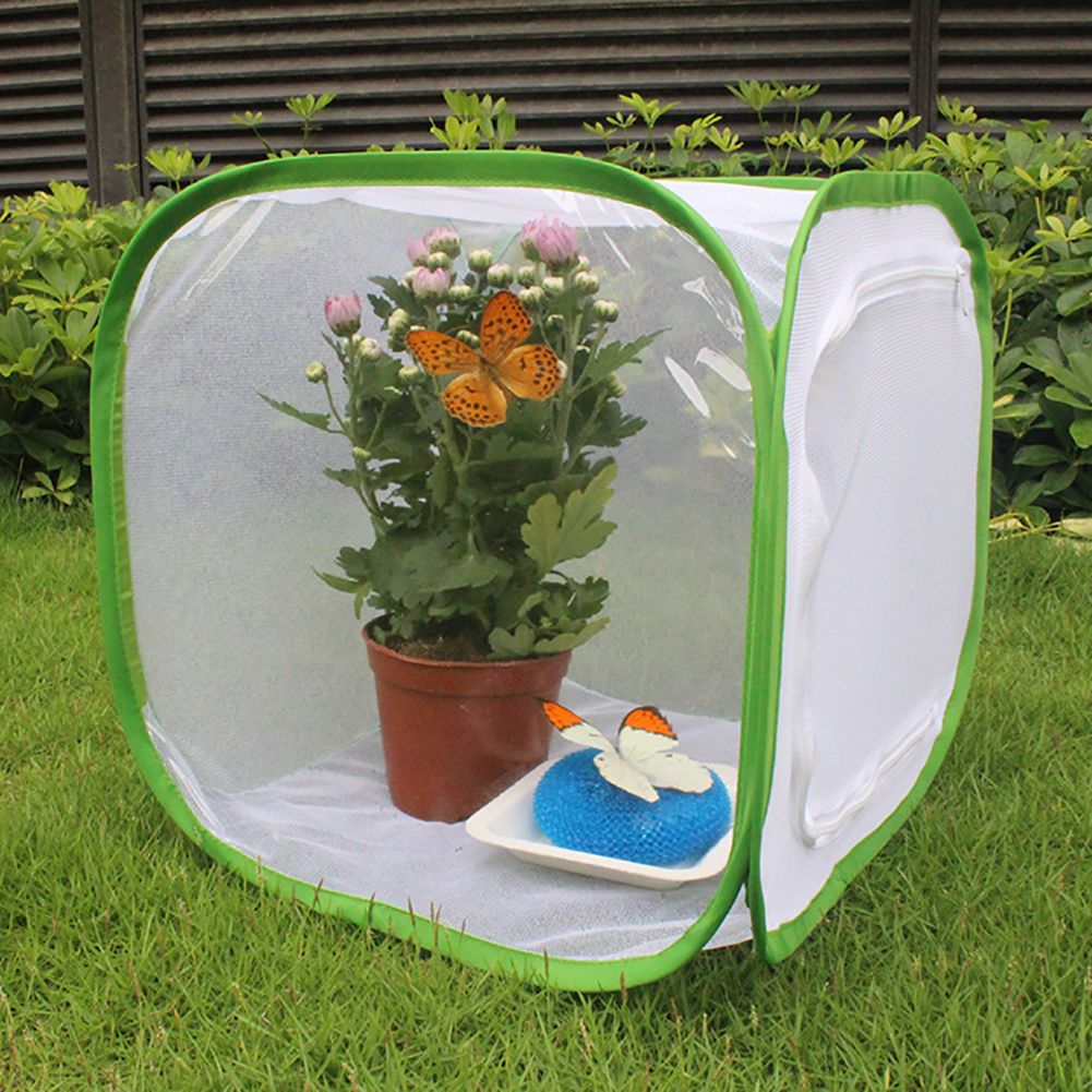 Portable Insect Butterfly Habitat Cage Insect Housing Enclosure Breeding Cage