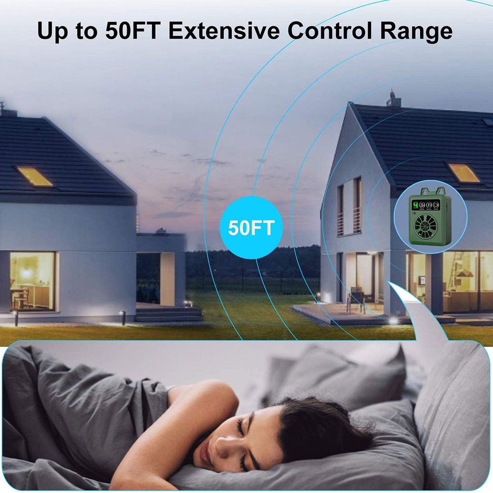 Ultrasonic Anti Barking Device Ultrasonic Stop Barking Device with 4 Sensitivity Adjustable Levels USB Rechargeable Dog Bark Control