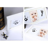 Newborn Baby Handprint Footprint Photo Frame Kit Perfect Baby Shower Gift - 45-Degree Angle