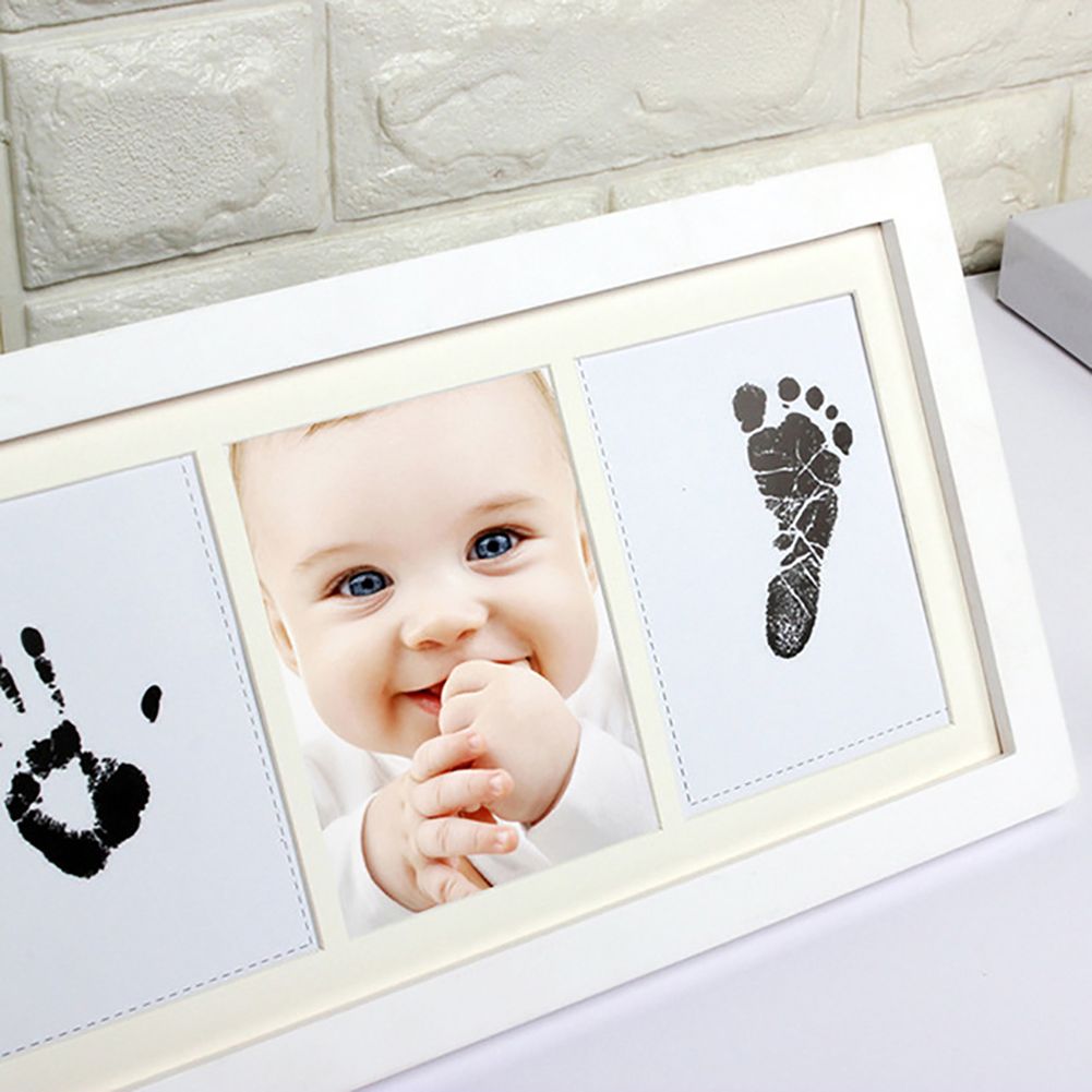 Newborn Baby Handprint Footprint Photo Frame Kit Perfect Baby Shower Gift