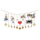 Moon Phase Garland Hanging Moon Phase Decoration Lunar Wall Ornaments - Front View