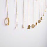 Moon Phase Garland Hanging Moon Phase Decoration Lunar Wall Ornaments - 45-Degree Angle