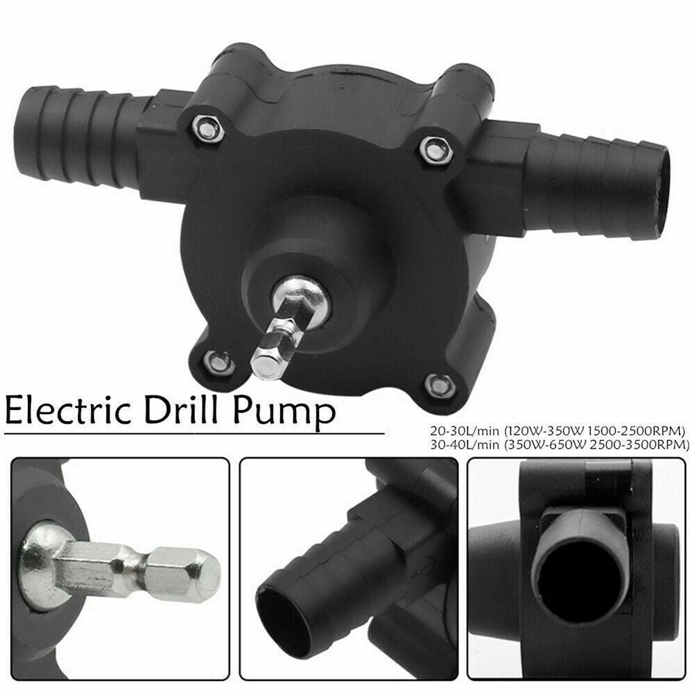 Mini Hand Electric Drill Drive Self Priming Pump Oil Fluid Water Transfer Pump