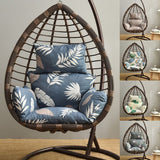 Hanging Chair Cushion for Egg Chair Rattan Hanging Swing Washable Nonslip Soft Swing Chair Cushion for Indoor Garden Decoration - Top-Down View