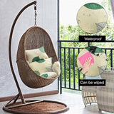 Hanging Chair Cushion for Egg Chair Rattan Hanging Swing Washable Nonslip Soft Swing Chair Cushion for Indoor Garden Decoration