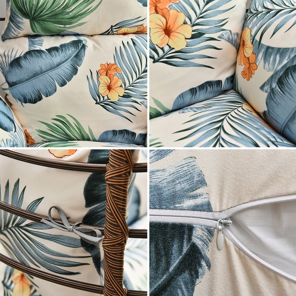Hanging Chair Cushion for Egg Chair Rattan Hanging Swing Washable Nonslip Soft Swing Chair Cushion for Indoor Garden Decoration