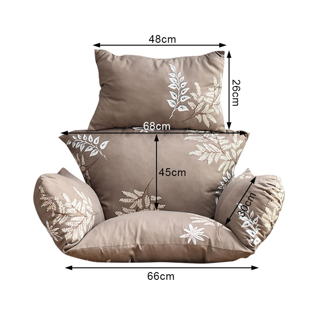 Hanging Chair Cushion for Egg Chair Rattan Hanging Swing Washable Nonslip Soft Swing Chair Cushion for Indoor Garden Decoration