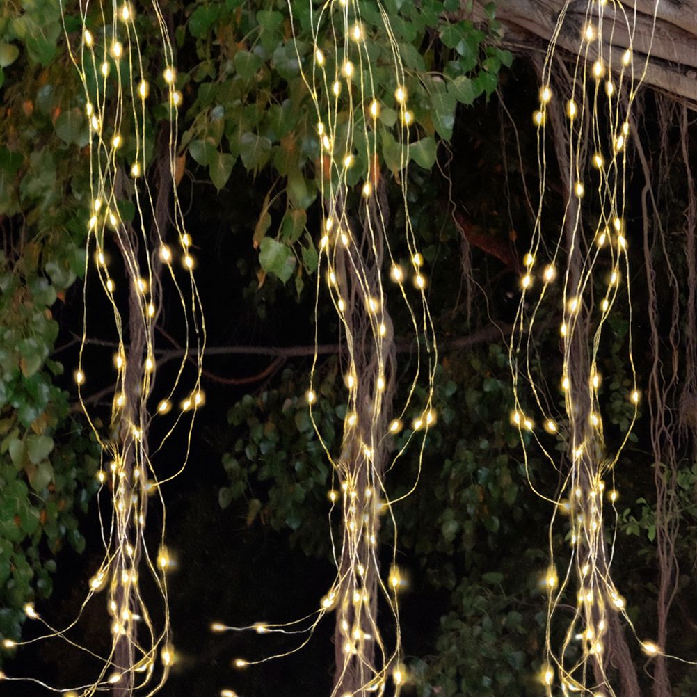 Solar Power 200LED Vines Tree String Lights Branch Tree Lights Wedding Plant Garden Room Decoration Light