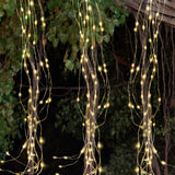 Solar Power 200LED Vines Tree String Lights Branch Tree Lights Wedding Plant Garden Room Decoration Light