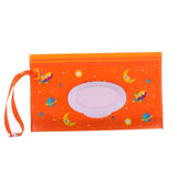 2Pcs Portable Wet Wipes Dispenser Holder Wipes Bags Case Pouch Reusable Refillable Travel Wipes Pouches Storage Container Bag - Side View