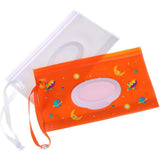 2Pcs Portable Wet Wipes Dispenser Holder Wipes Bags Case Pouch Reusable Refillable Travel Wipes Pouches Storage Container Bag