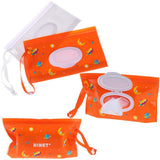 2Pcs Portable Wet Wipes Dispenser Holder Wipes Bags Case Pouch Reusable Refillable Travel Wipes Pouches Storage Container Bag