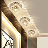 Modern LED Crystal Ceiling Light 5W LED Ceiling Fixtures Foyer Corridor Lamp Entrance Hall Lamp Living Room Lamp - 45-Degree Angle