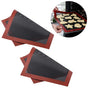 2 pcs Non Stick Baking Pan Glass Fiber Oven Mat Cake Mat Silicone Baking Pad Baking Pastry Tools
