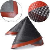 2 pcs Non Stick Baking Pan Glass Fiber Oven Mat Cake Mat Silicone Baking Pad Baking Pastry Tools - Side View