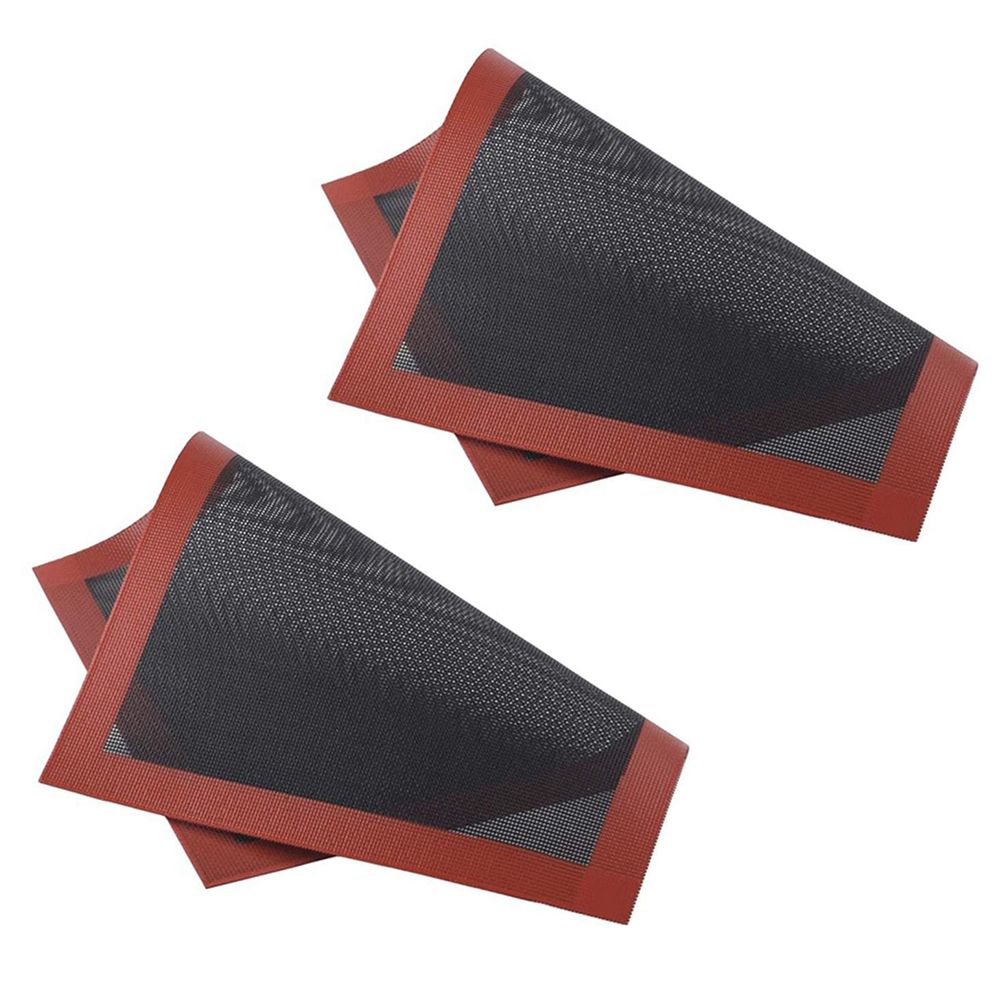 2 pcs Non Stick Baking Pan Glass Fiber Oven Mat Cake Mat Silicone Baking Pad Baking Pastry Tools
