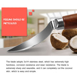 Stainless Steel Coconut Opener Knife Shell Opener Fruit Vegetable Meat Extractor Kitchen Tools