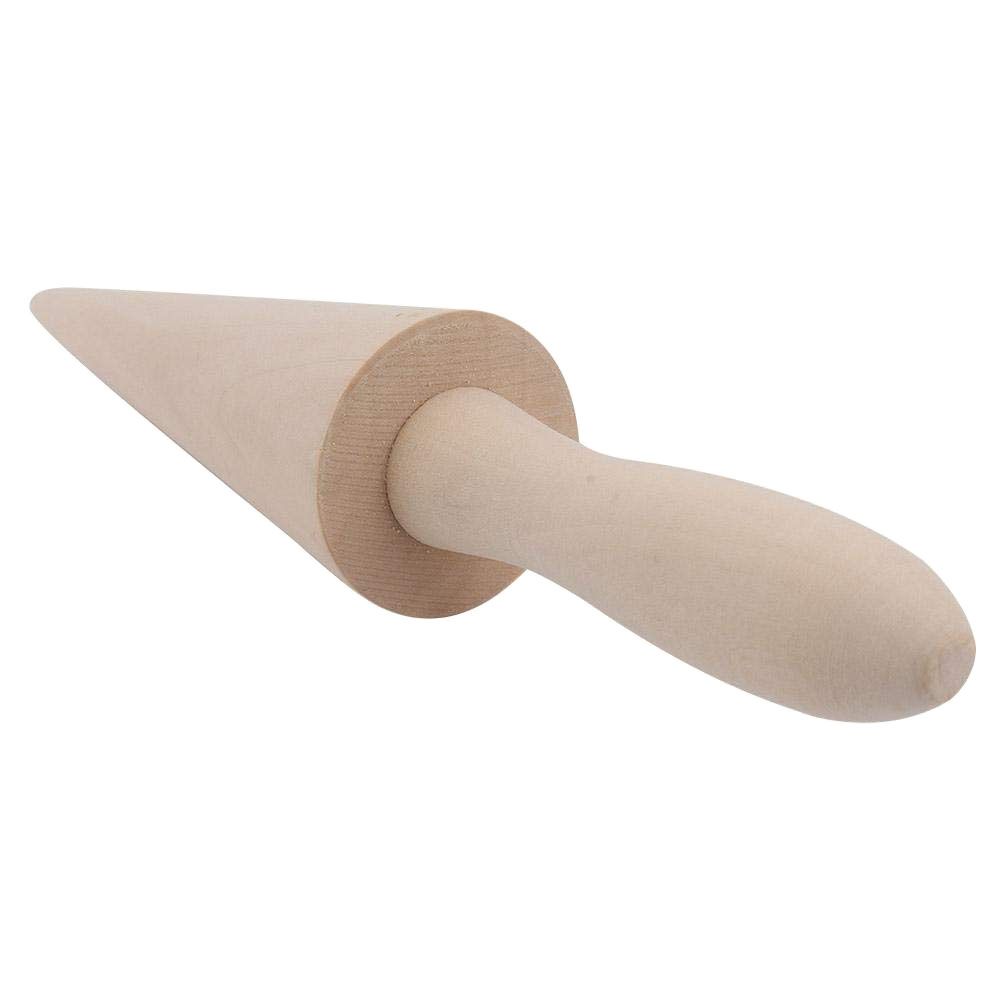 Wood Cone Roller Pastry Ice Cream Cone Mold Baking Tools for Home Dessert Shop