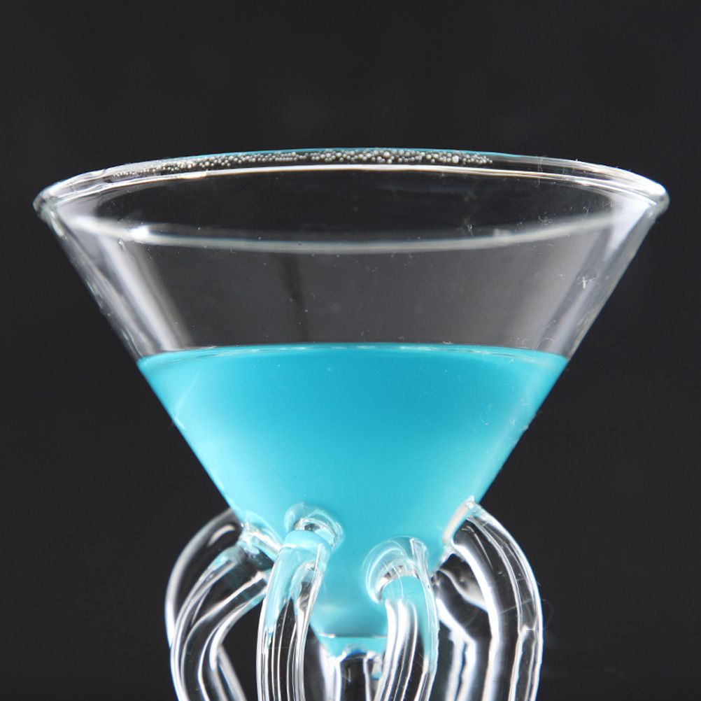 Octopus Cocktail Glass Transparent Octopus Shaped Glass Cup Jellyfish Cup
