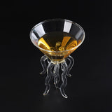 Octopus Cocktail Glass Transparent Octopus Shaped Glass Cup Jellyfish Cup