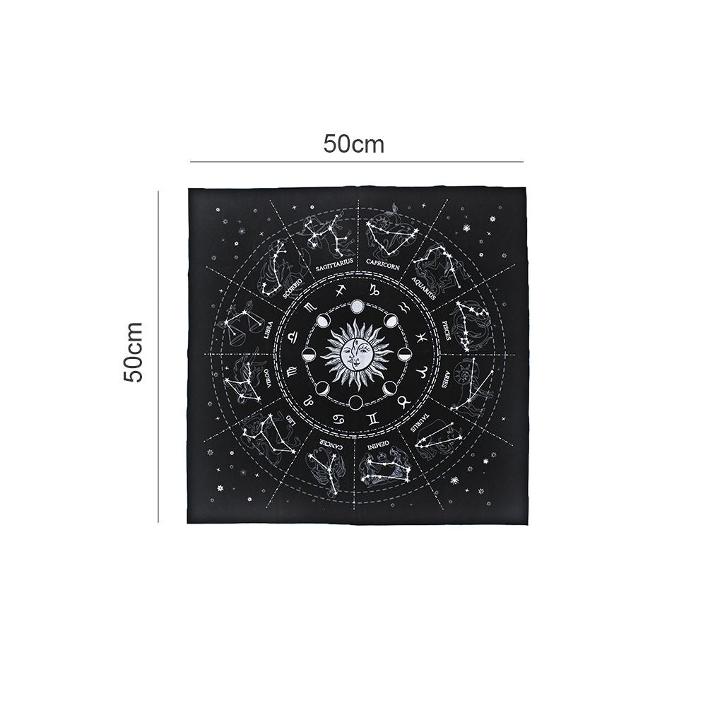 Tarot Special Tablecloth Soft Flocking Tablecloth Divination Card Tablecloth