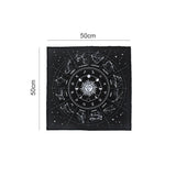 Tarot Special Tablecloth Soft Flocking Tablecloth Divination Card Tablecloth