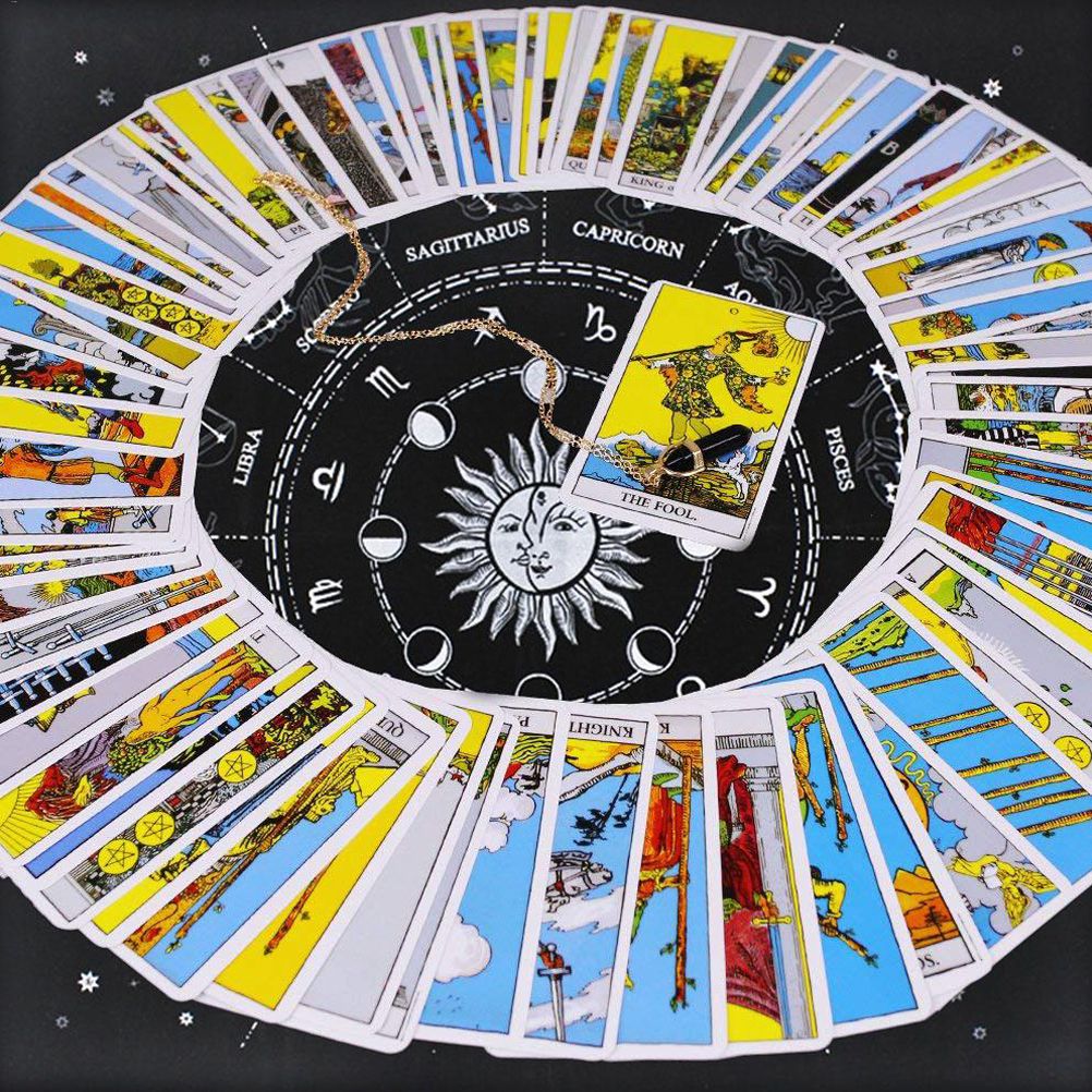 Tarot Special Tablecloth Soft Flocking Tablecloth Divination Card Tablecloth