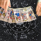 Tarot Special Tablecloth Soft Flocking Tablecloth Divination Card Tablecloth