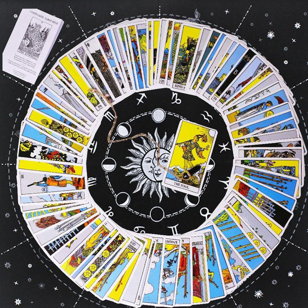 Tarot Special Tablecloth Soft Flocking Tablecloth Divination Card Tablecloth