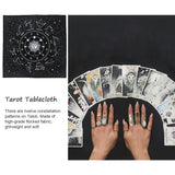 Tarot Special Tablecloth Soft Flocking Tablecloth Divination Card Tablecloth