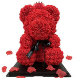 100PCS Artificial Rose Flowers Red Foam Roses Fake Roses DIY Decoration for Wedding Party Decoration Crafts - Side View