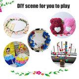 100PCS Artificial Rose Flowers Red Foam Roses Fake Roses DIY Decoration for Wedding Party Decoration Crafts - Rear View