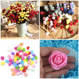 100PCS Artificial Rose Flowers Red Foam Roses Fake Roses DIY Decoration for Wedding Party Decoration Crafts - Extra Image