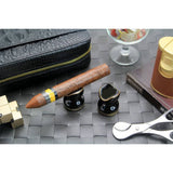 Ceramic Cigar Holder Portable Cigar Stand Display Holder Smoking Accessories for Living Room Bedroom Office Black - Side View