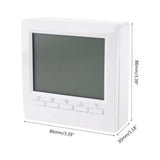 Electronic Digital Thermostat with LCD Display Wall Mounted Smart Thermostat Floor Heating Temperature Controller - Front View