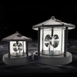 Led Rotating Lighthouse Beacon Lamp Rotating Outdoor Decorative Lamp Energy Saving Solar Landscape Light - Front View