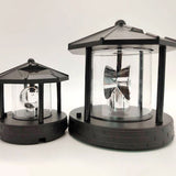 Led Rotating Lighthouse Beacon Lamp Rotating Outdoor Decorative Lamp Energy Saving Solar Landscape Light - Top-Down View