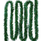 5.5M Pine Christmas Garland Green Artificial Christmas Tree Rattan Garland Pack Christmas Pine Wall Garden Decoration - Front View