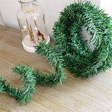5.5M Pine Christmas Garland Green Artificial Christmas Tree Rattan Garland Pack Christmas Pine Wall Garden Decoration - Close-Up Angle