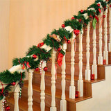 5.5M Pine Christmas Garland Green Artificial Christmas Tree Rattan Garland Pack Christmas Pine Wall Garden Decoration - Extra Image