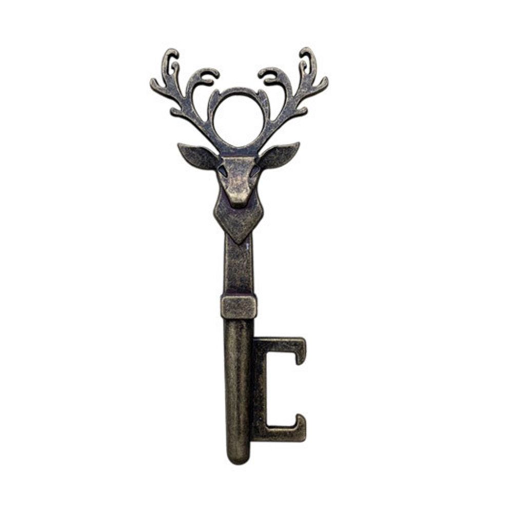 Deer Head Bottle Opener Portable Deer Bottle Opener Retro Key Pendant