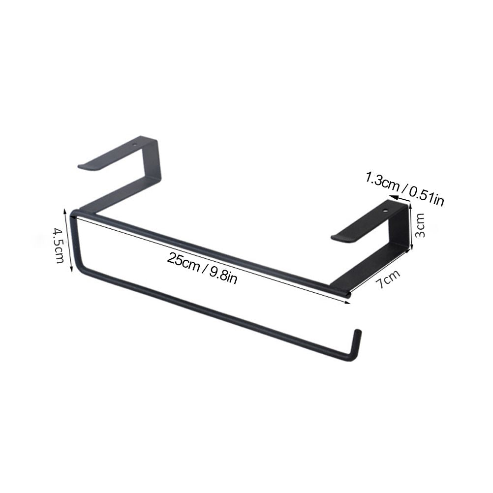 Cabinet Roll Paper Holder Paper Towel Hanger Iron Cabinet Hanging Rack