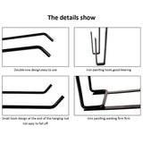 Cabinet Roll Paper Holder Paper Towel Hanger Iron Cabinet Hanging Rack - Top-Down View