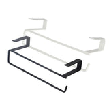 Cabinet Roll Paper Holder Paper Towel Hanger Iron Cabinet Hanging Rack - Close-Up Angle